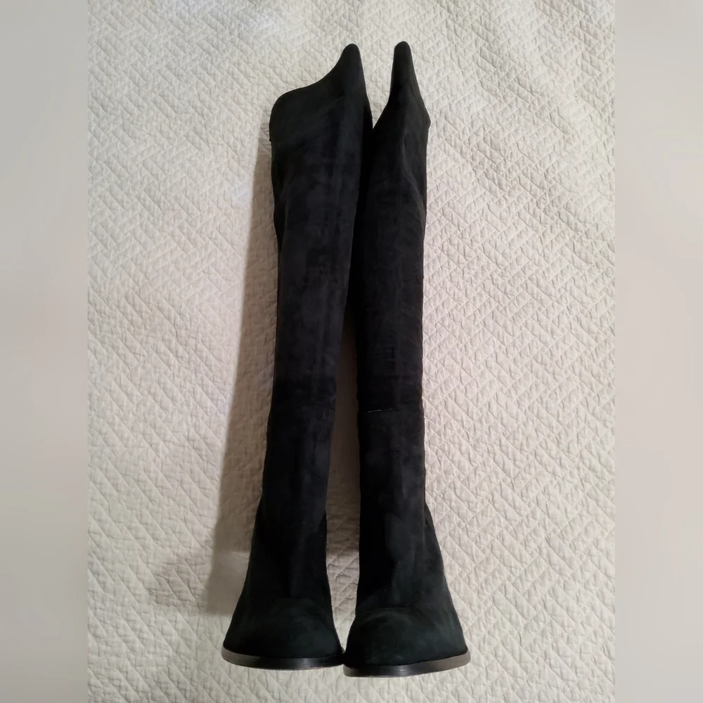 Animale Black Suede Over the Knee Boots